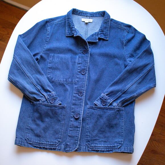 Tradlands Denim Chore Coat Size Small - Picture 2 of 7